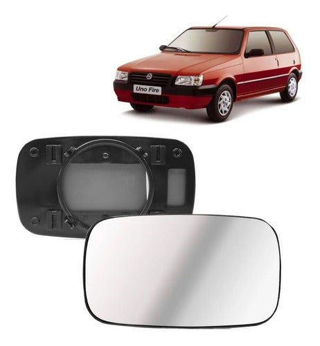 IND ARG Right Mirror Glass for Fiat Uno Fire 2006-2011 0