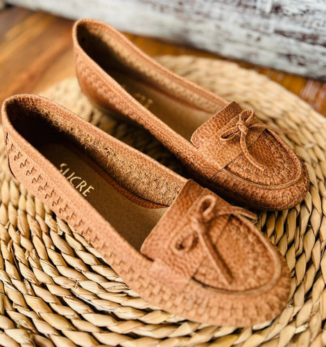 Sucre Moccasin 1163 Flat Leather New Season 5