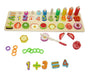 Set Didáctico De Madera C/frutas Y Números Ploppy.3 362993 1