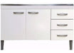 Muebles Web Kitchen Under-Counter and Wall Unit Combo in White 4