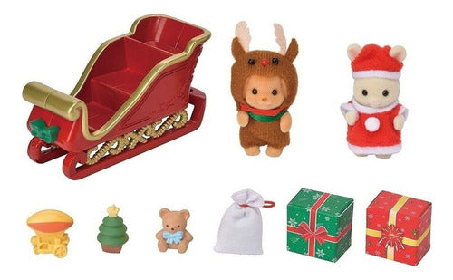 Sylvanian Families Set Trineo Baby Sleigh Ride + Accesorios 1