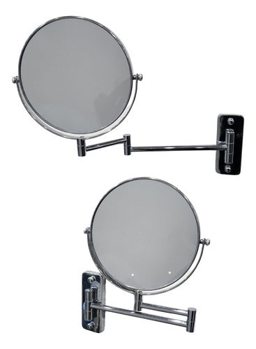 Retractable Arm Wall Mirror X3 Magnification Dia 19.5 x 34 cm 4