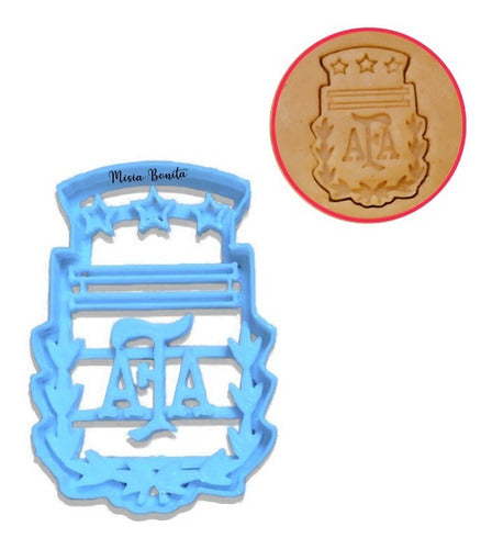 Afa Escudo Masa Fondant Galleta Equipo Futbol Tricampeon 22 0