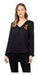 Black Women's Party Chiffon Blouse 1