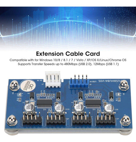 Cable De Extensin Usb De 9 Pines, Enchufe Y Reproduccin De 1 1