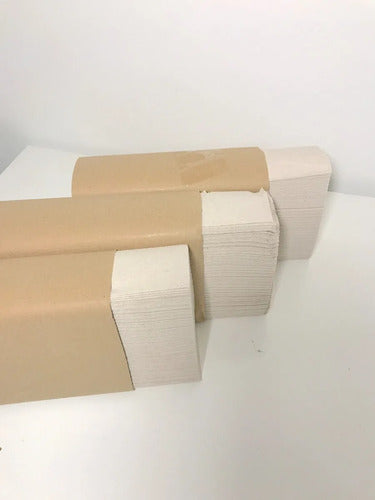 6 Cajas Toalla Papel Intercaladas Beige Servilleta Cod2500 1