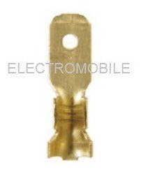 Pack of 100 Brass Male Pluggable Terminals 5mm - Model N° 735 by LCT 0