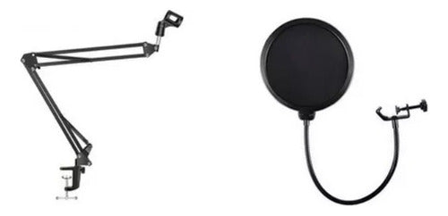 Professional Articulating Arm + Anti Pop Filter 0