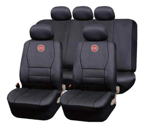 Fiat Cubreasiento Funda Ecocuero Premium Logo Bordado 0