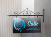 La Buena Carteleria Double-Sided Iron Sign - 60 cm Circular or Rectangular 2