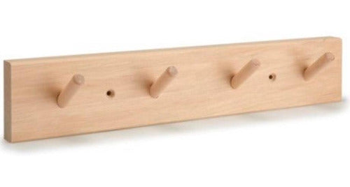 PyG Deco Nordic Style Wood Hanger with 5 Hooks 0