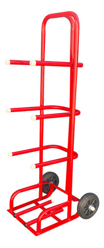 VxTools Reinforced Steel Hand Truck for 120 Kg Water Jugs 0