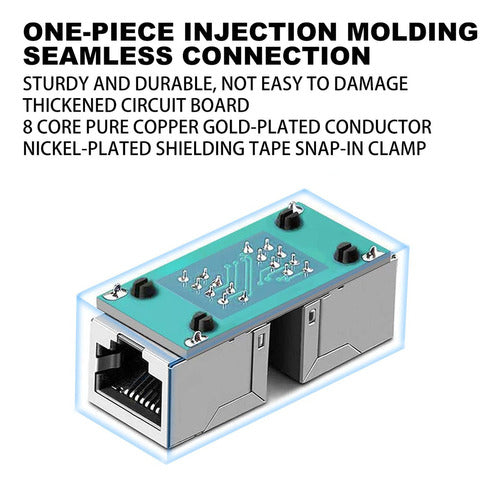 Dingsun Paquete De 10 Acopladores Rj45, Extensor Ethernet, A 2