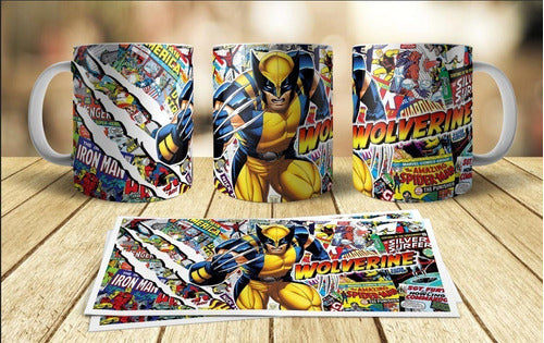 Diseños Tazas Advengers Los Vengadores Sublimación M5 5