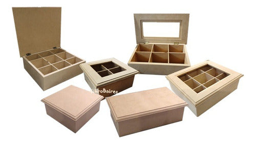 Fibrobaires Tea Box with Blind Lid and Frame 1