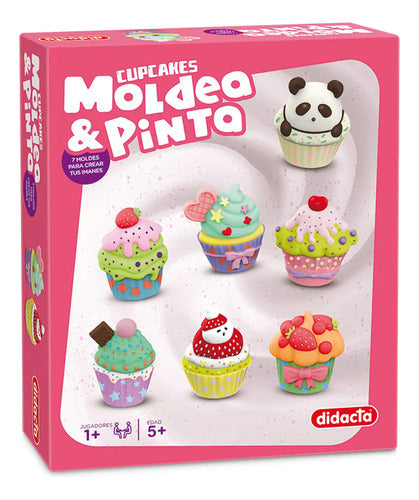 Juego Pinta Y Moldea Didacta Cupcakes Crea Imanes Forma Febo 0