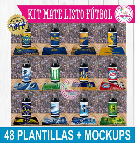 Imprimi Kits Diseños Mate Listo Futbol Argentino Para Sublimar Mockup 7