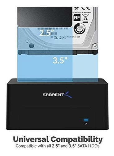 Sabrent Usb 3.1 A Sata Disco Duro Externo Estacion De Acopla 4