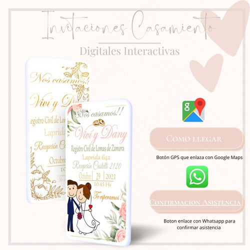 MAMA FAN Interactive Digital Wedding Invitations 2