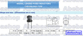 Pack 20x Inductor 220uh 0.6a Dcr=0.35ohm 2