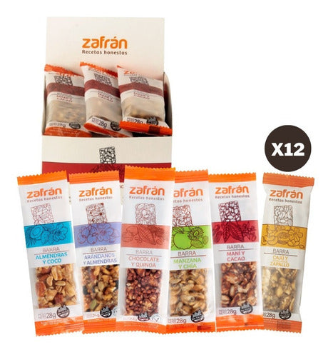 Variety Pack Zafrán Bars - Box of 12 Units 0