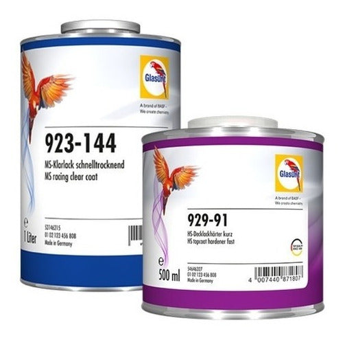 Glasurit Kit Barniz 923-144 C/Catalizador Secado Rápido 0