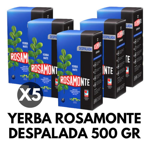 Rosamonte Yerba Despalada 500g x 5 Units 1