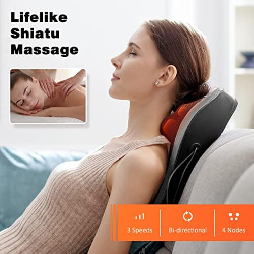 Boriwat Shiatsu Neck and Back Massager with Heat 3