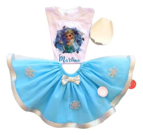 Chic.Tutu Frozen Birthday Tutu Set with Ribbon 0