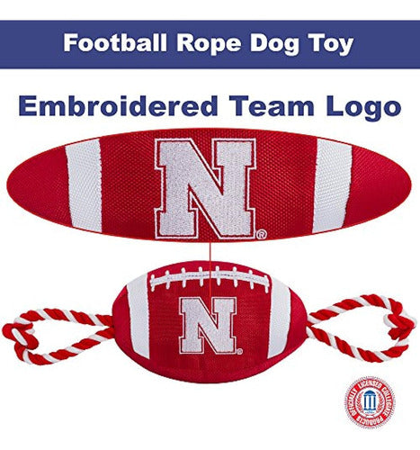 Pet First Ncaa Nebraska Cornhuskers Football Dog Toy, Materi 3