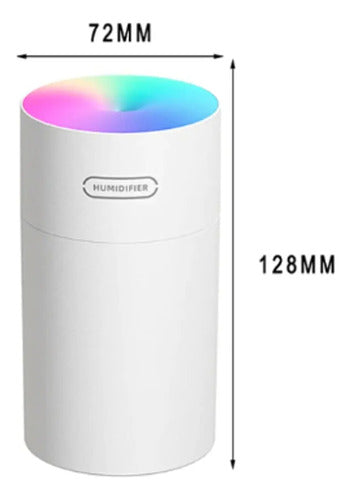 Humidificador Difusor De Aroma De Colores Led Usb 300ml Febo 1