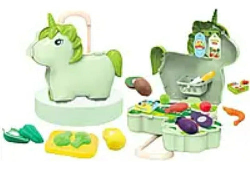 Valija Juguete Unicornio Canasta De Frutas Y Verduras 1