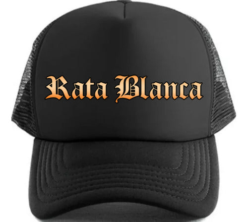 EXXE.GRAFICA Gorra Vinilo Trucker Personalizada Sublimada Rata Blanca 0