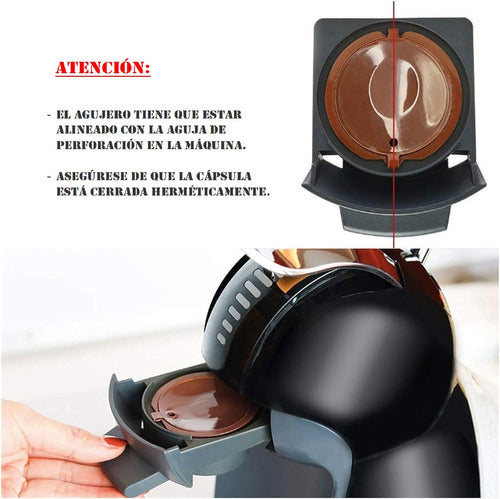 3 Capsulas Reutilizables Dolce Gusto Café O Leche En Polvo 3