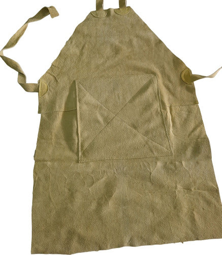 Leather Welding Apron with Lead Rubber Reinforcement 1
