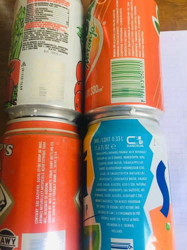 Lote C Colección De Latas ´90, Holanda Eeuu Puerto Rico Arg 6