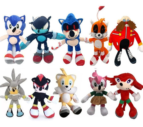 Sonic Plush 29cm - Shadow, Silver, Tails, Knuckles 0