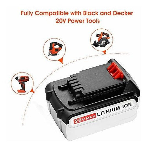 Batería Para Taladro \black And Decker 20v 4ah Lbxr20-ope 2