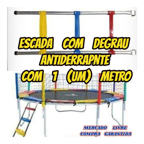 Escada Para Pula Pula Com 3 Degraus E 1 Metro+brinde Oferta 1