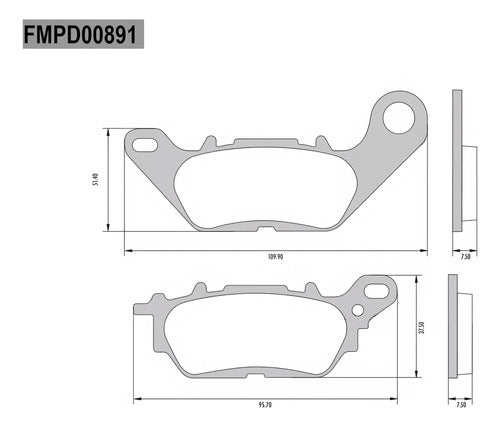 Pastillas Freno Yamaha Ybr 125 Ed New Crypton Frasle Spot 4