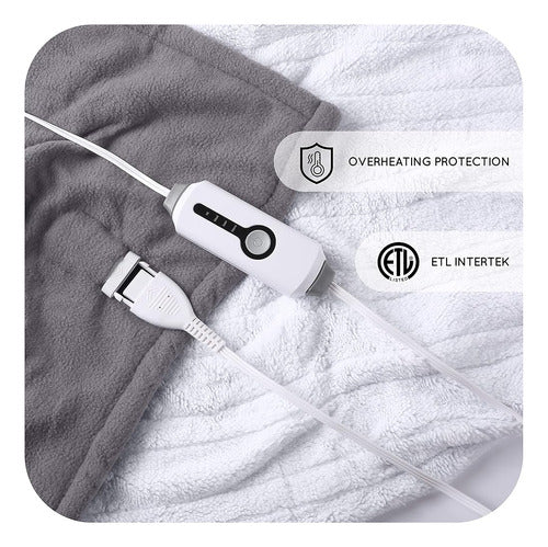 DUODUO Electric Heating Blanket 50 x 60 Inches, Fleece 3