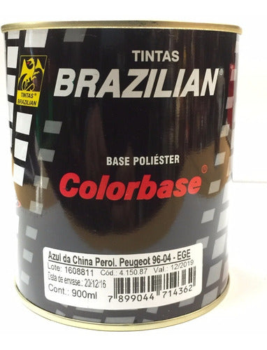 Pintura Base Polies. Blue Azul China Peugeot Citroen.x 900ml 0