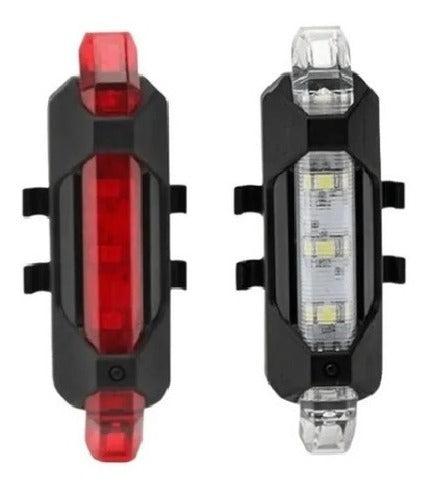 LED Front and Rear Bike Light Set - BS-216 - Star Cicles 0