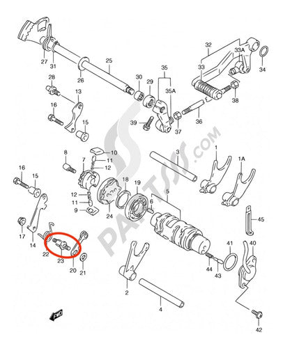 Tornillo Selectora Gsxr, Gsx, Drz, Ltf, Lta, Vs, Vl, Ls 1