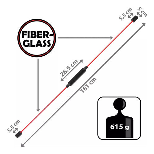 Barra Vibradora Entrenamiento Abdominales Espalda Flexi Bar 3