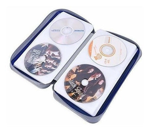 Alavisxf Xx CD DVD Case - Portable Holder - 96 Disc Capacity - Blue 2