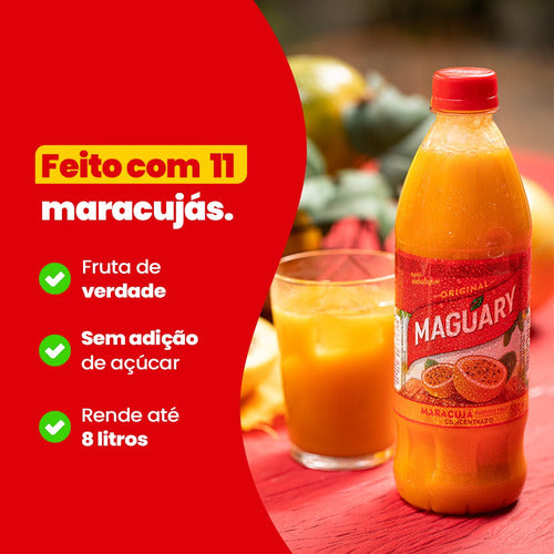 Kit 2 Suco Concentrado De Maracujá Maguary 1 Litro 1