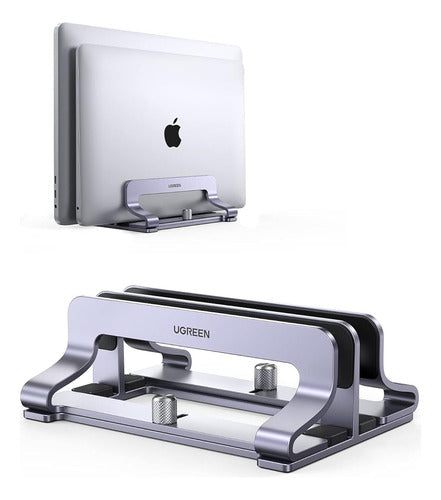 Ugreen Vertical Laptop Stand Holder Desk Dual Aluminum Dock 0