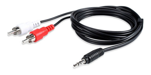 Megalite Audio Mini Plug 3.5 Stereo to 2 RCA 3 Meters Auxiliary Cable 1