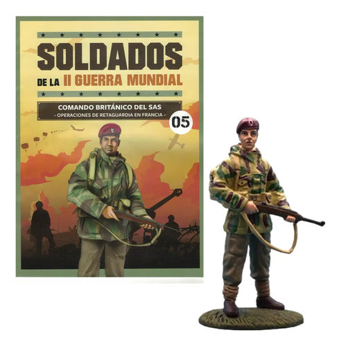 Figura Comando Britanico Sas Guerra Mundial + Revista Luppa 0